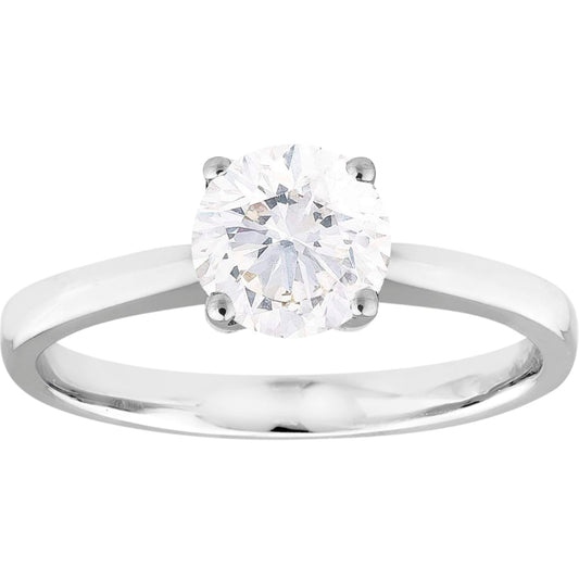 Perfect Pair Diamond Solitaire Ring in 18ct White Gold