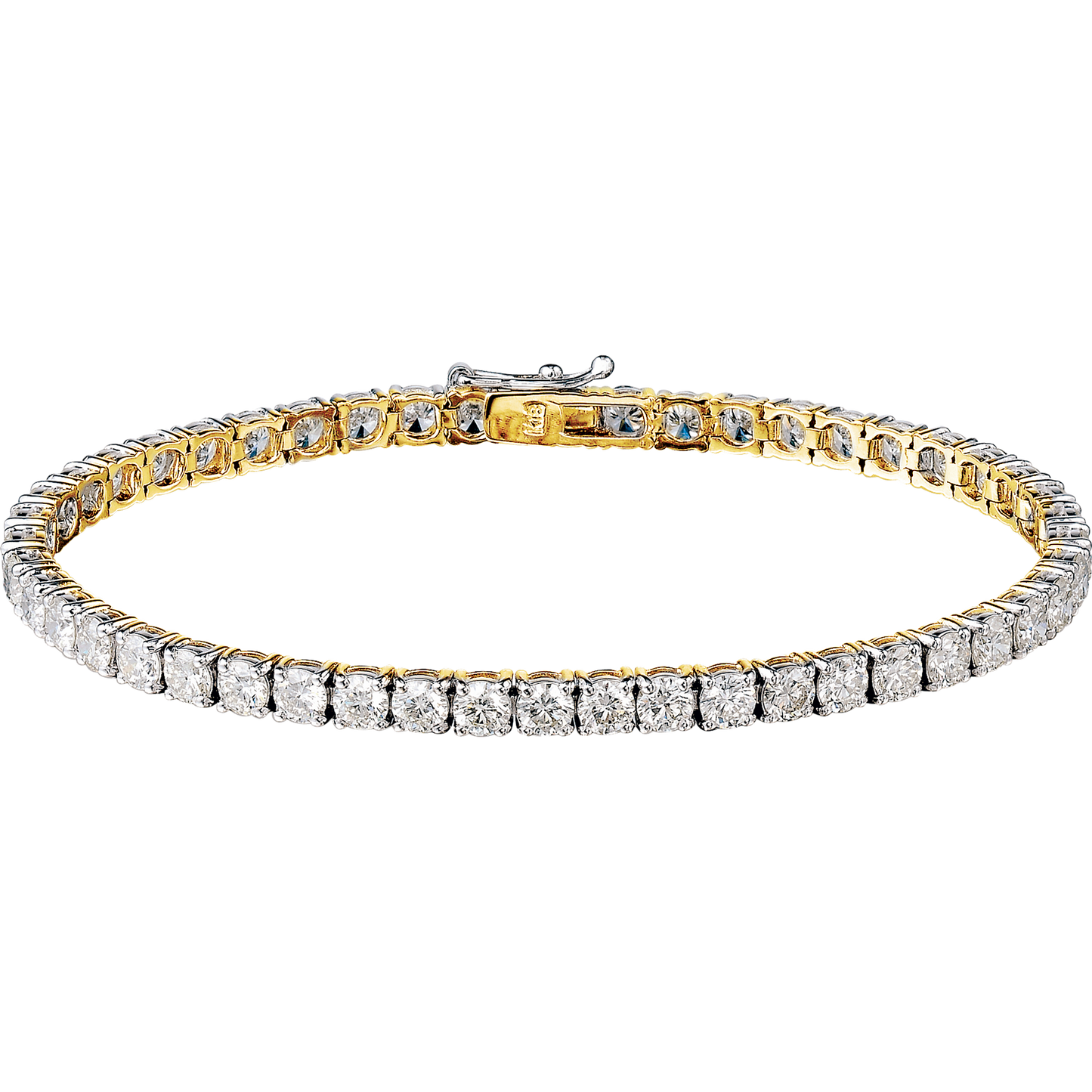 1.00ct Diamond Bracelet with 9ct Yellow and White Gold